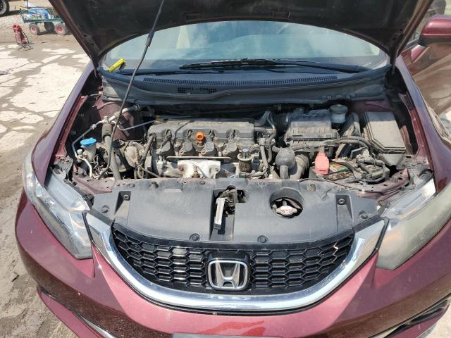 19XFB2F92FE034124 - 2015 HONDA CIVIC EXL MAROON photo 11