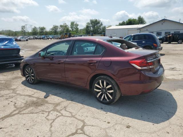 19XFB2F92FE034124 - 2015 HONDA CIVIC EXL MAROON photo 2
