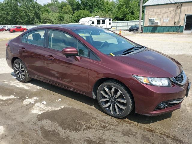 19XFB2F92FE034124 - 2015 HONDA CIVIC EXL MAROON photo 4