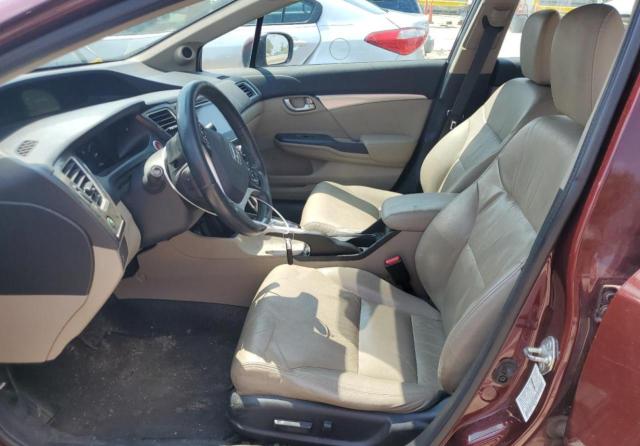 19XFB2F92FE034124 - 2015 HONDA CIVIC EXL MAROON photo 7