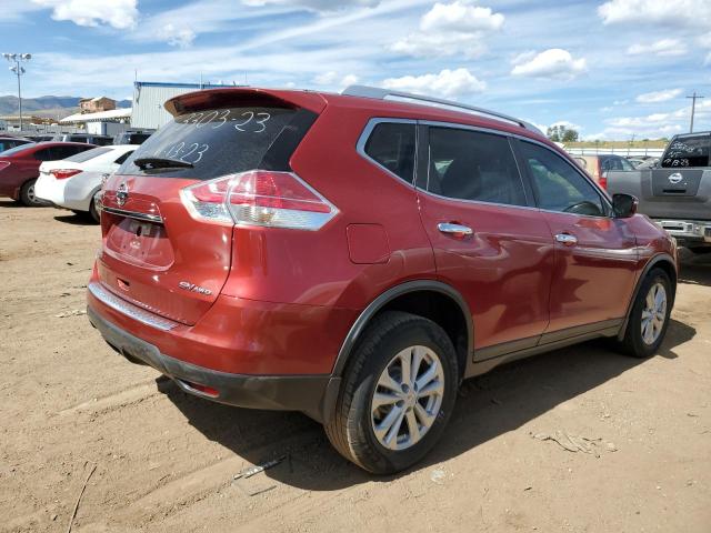 KNMAT2MV0GP626310 - 2016 NISSAN ROGUE S RED photo 4