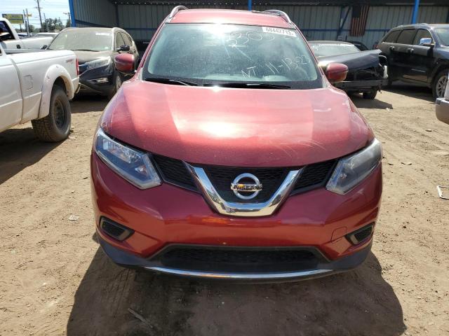 KNMAT2MV0GP626310 - 2016 NISSAN ROGUE S RED photo 5