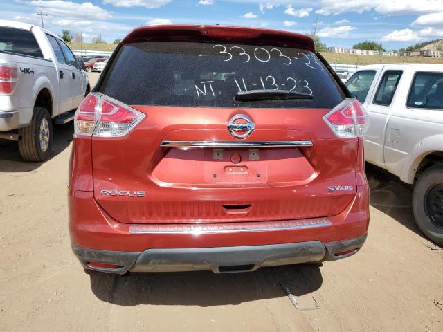 KNMAT2MV0GP626310 - 2016 NISSAN ROGUE S RED photo 6