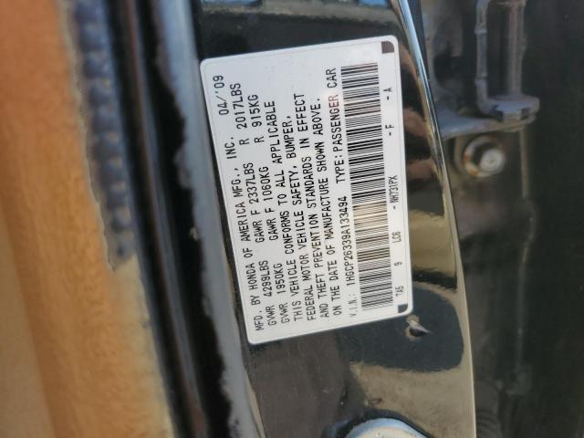 1HGCP26339A133494 - 2009 HONDA ACCORD LX BLACK photo 12