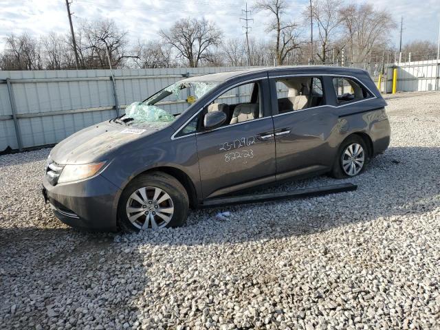 5FNRL5H65FB065201 - 2015 HONDA ODYSSEY EXL GRAY photo 1