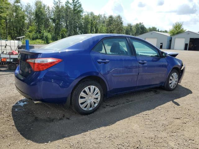 2T1BURHE8FC423909 - 2015 TOYOTA COROLLA L BLUE photo 3