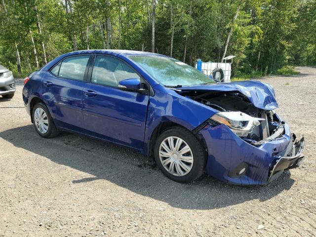 2T1BURHE8FC423909 - 2015 TOYOTA COROLLA L BLUE photo 4