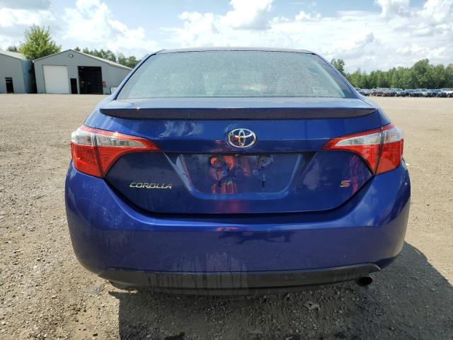2T1BURHE8FC423909 - 2015 TOYOTA COROLLA L BLUE photo 6