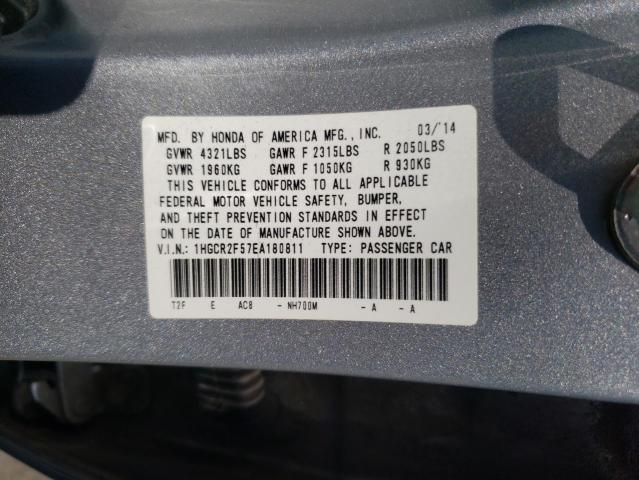 1HGCR2F57EA180811 - 2014 HONDA ACCORD SPORT SILVER photo 12