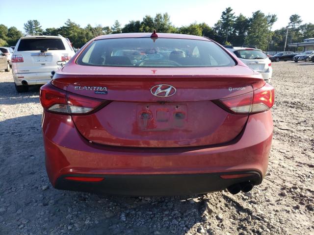 KMHDH6AH0EU026918 - 2014 HYUNDAI ELANTRA CO GS RED photo 6