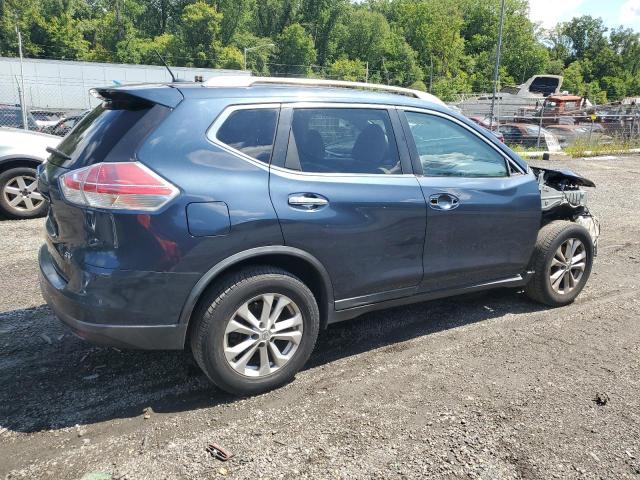 KNMAT2MT4GP682622 - 2016 NISSAN ROGUE S BLUE photo 3