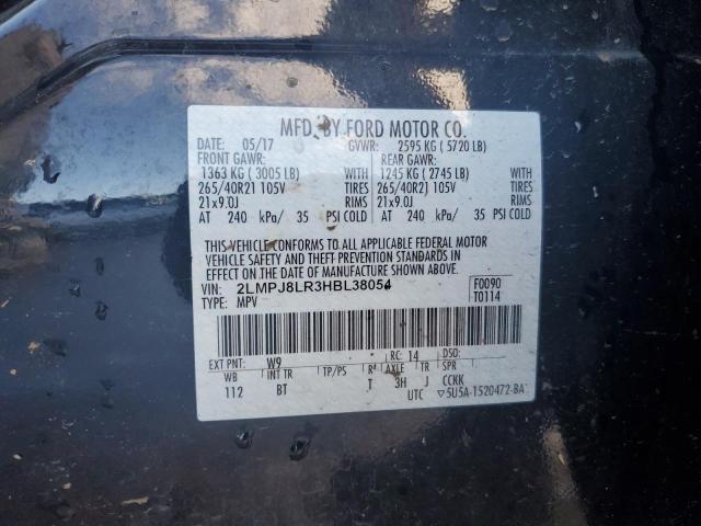 2LMPJ8LR3HBL38054 - 2017 LINCOLN MKX RESERVE BLACK photo 13