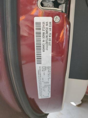 2C4RC1N77LR277717 - 2020 CHRYSLER PACIFICA HYBRID LIMITED BURGUNDY photo 13