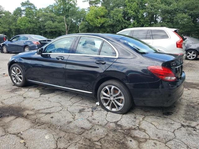 55SWF4KB9GU113437 - 2016 MERCEDES-BENZ C 300 4MATIC BLACK photo 2