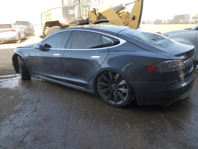 5YJSA1E44FF108610 - 2015 TESLA MODEL S GRAY photo 2