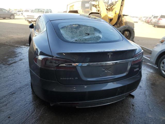 5YJSA1E44FF108610 - 2015 TESLA MODEL S GRAY photo 6