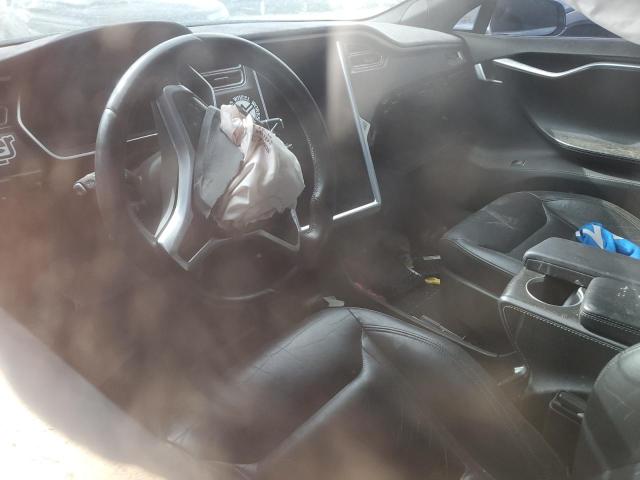5YJSA1E44FF108610 - 2015 TESLA MODEL S GRAY photo 8