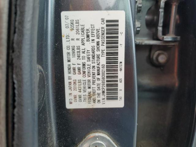 JHMCP26858C002160 - 2008 HONDA ACCORD EXL GRAY photo 12