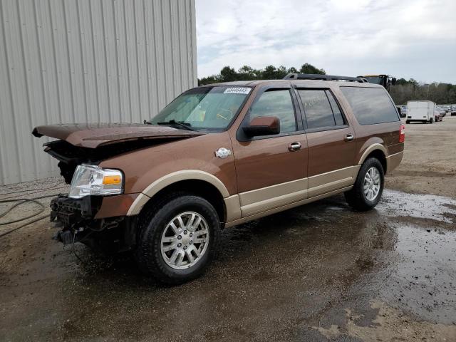 1FMJK1H55CEF02980 - 2012 FORD EXPEDITION EL XLT BROWN photo 1