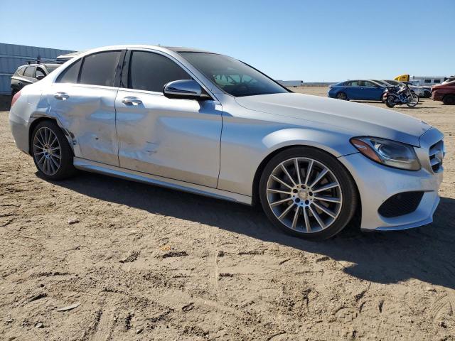 55SWF4JBXGU103727 - 2016 MERCEDES-BENZ C 300 SILVER photo 4