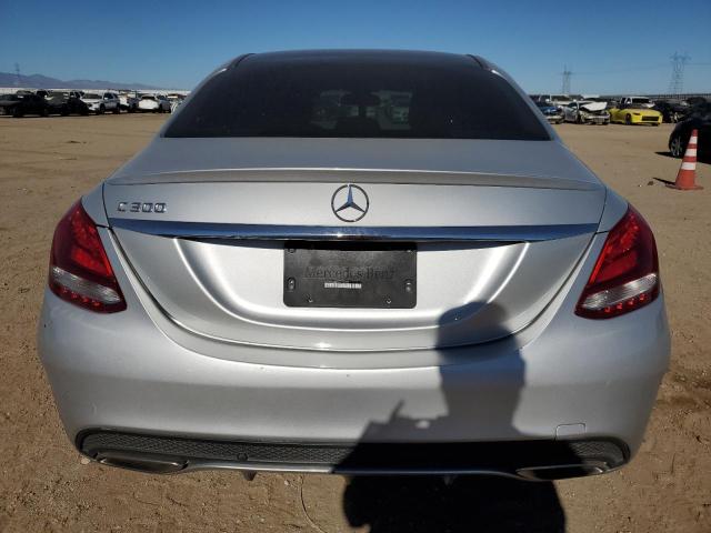 55SWF4JBXGU103727 - 2016 MERCEDES-BENZ C 300 SILVER photo 6