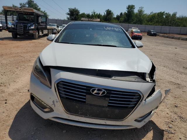 KMHE34L11GA012599 - 2016 HYUNDAI SONATA HYBRID WHITE photo 5