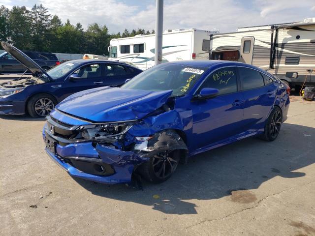 2HGFC2F89LH501707 - 2020 HONDA CIVIC SPORT 蓝色 照片 1