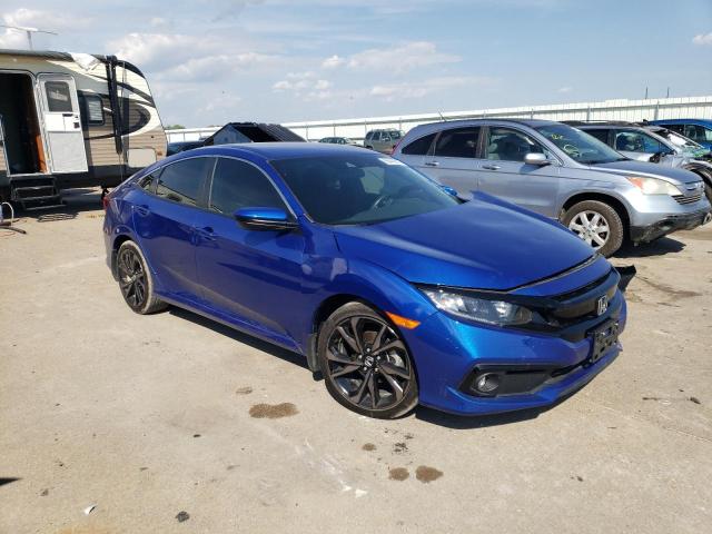 2HGFC2F89LH501707 - 2020 HONDA CIVIC SPORT 蓝色 照片 4
