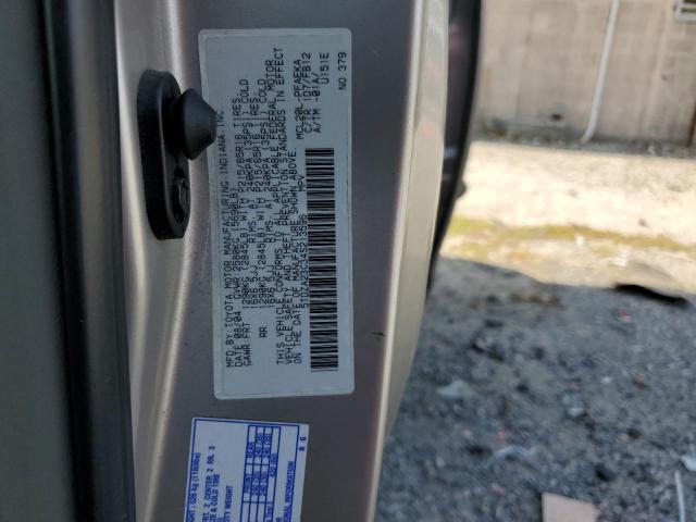 5TDZA23C34S213596 - 2004 TOYOTA SIENNA CE SILVER photo 13