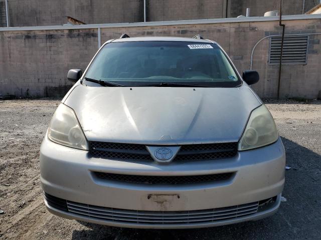 5TDZA23C34S213596 - 2004 TOYOTA SIENNA CE SILVER photo 5