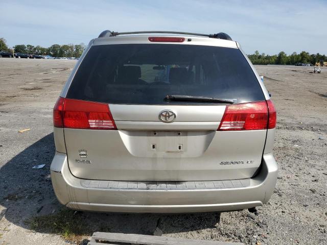 5TDZA23C34S213596 - 2004 TOYOTA SIENNA CE SILVER photo 6