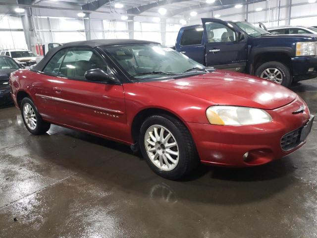 1C3EL55U21N606205 - 2001 CHRYSLER SEBRING LXI RED photo 4