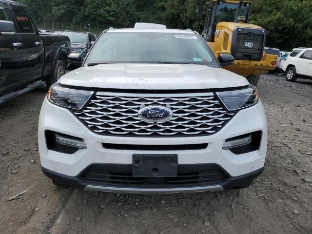 1FM5K8HC0MGA76159 - 2021 FORD EXPLORER PLATINUM WHITE photo 5