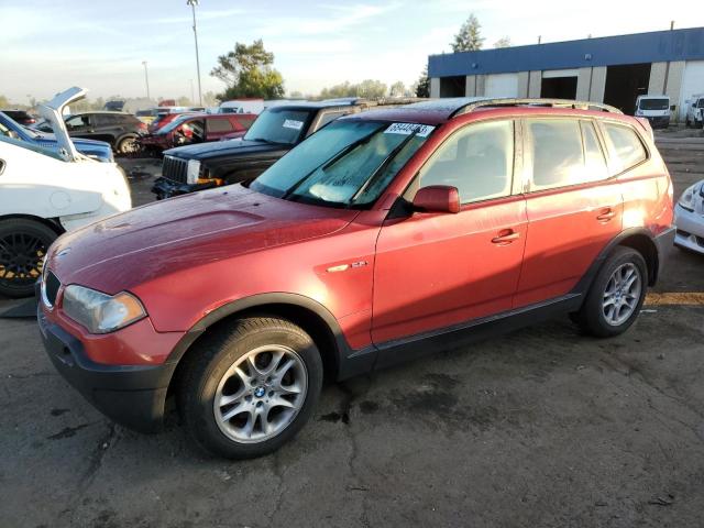 WBXPA73414WB29215 - 2004 BMW X3 2.5I RED photo 1