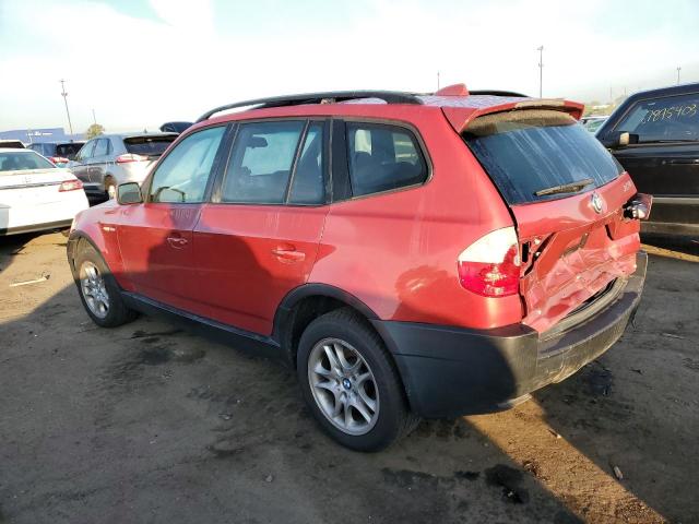 WBXPA73414WB29215 - 2004 BMW X3 2.5I RED photo 2