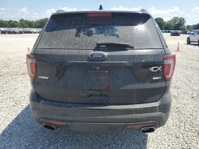 1FM5K8GT7GGA75192 - 2016 FORD EXPLORER SPORT Noir photo 6