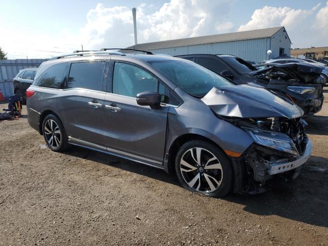 5FNRL6H84KB513235 - 2019 HONDA ODYSSEY TOURING GRAY photo 4