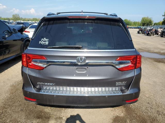 5FNRL6H84KB513235 - 2019 HONDA ODYSSEY TOURING GRAY photo 6