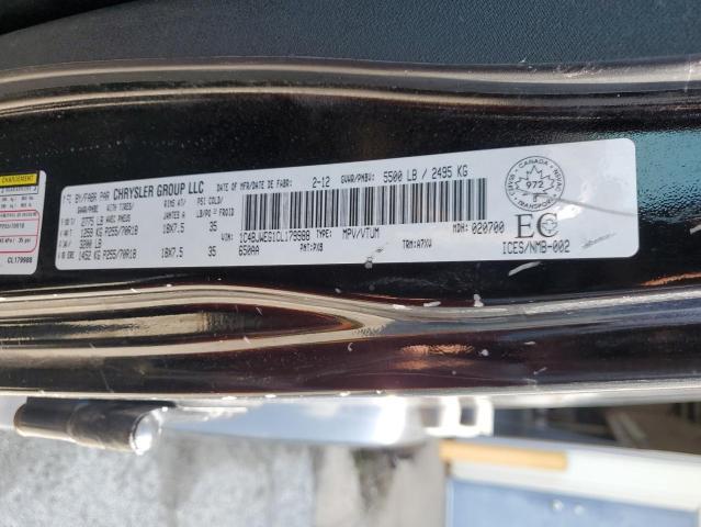 1C4BJWEG1CL179988 - 2012 JEEP WRANGLER UNLIMITED SAHARA შავი ფოტო 13