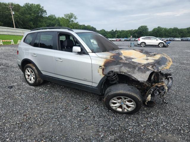 WBXPC93439WJ26732 - 2009 BMW X3 XDRIVE30I Արծաթագույն լուսանկար 4