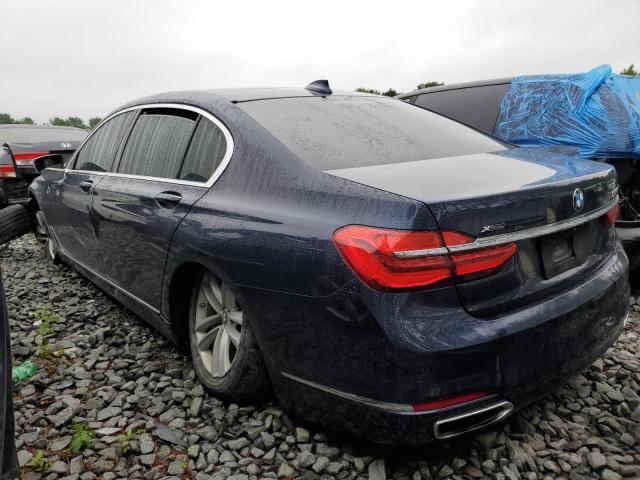 WBA7F2C5XHG422227 - 2017 BMW 750 XI BLUE photo 2