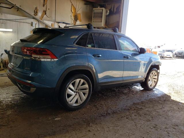 1V21C2CA6LC214844 - 2020 VOLKSWAGEN ATLAS CROS SE Синий фото 3