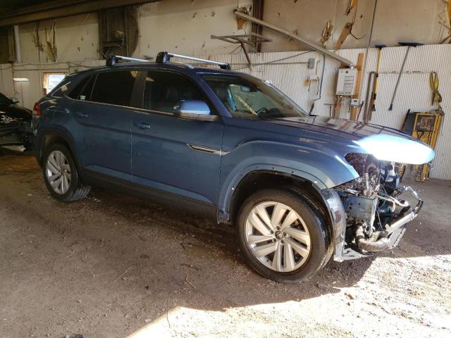 1V21C2CA6LC214844 - 2020 VOLKSWAGEN ATLAS CROS SE Синий фото 4