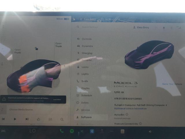 5YJ3E1EA6SF029593 - 2025 TESLA MODEL 3 GRAY photo 9