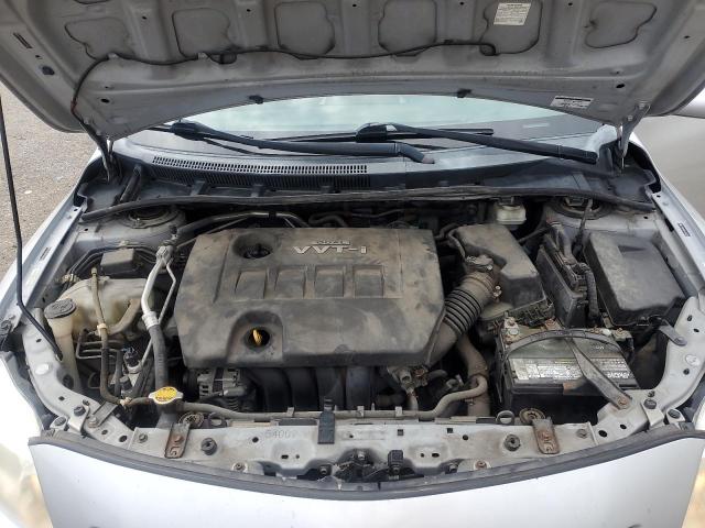 2T1BU4EE6AC284394 - 2010 TOYOTA COROLLA BASE SILVER photo 11