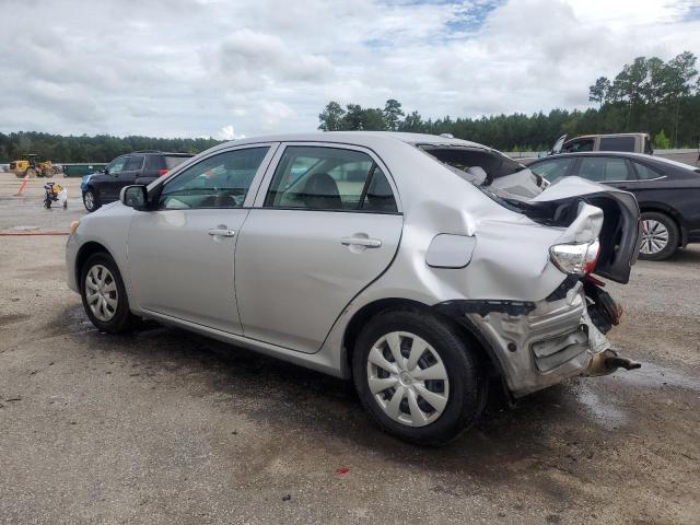 2T1BU4EE6AC284394 - 2010 TOYOTA COROLLA BASE SILVER photo 2