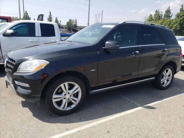 4JGDA5HB2CA086939 - 2012 MERCEDES-BENZ ML 350 4MATIC BLACK photo 1