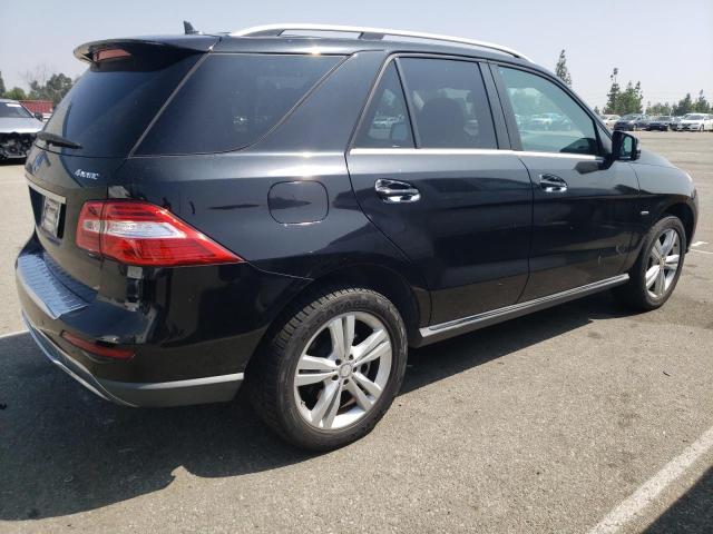 4JGDA5HB2CA086939 - 2012 MERCEDES-BENZ ML 350 4MATIC BLACK photo 3