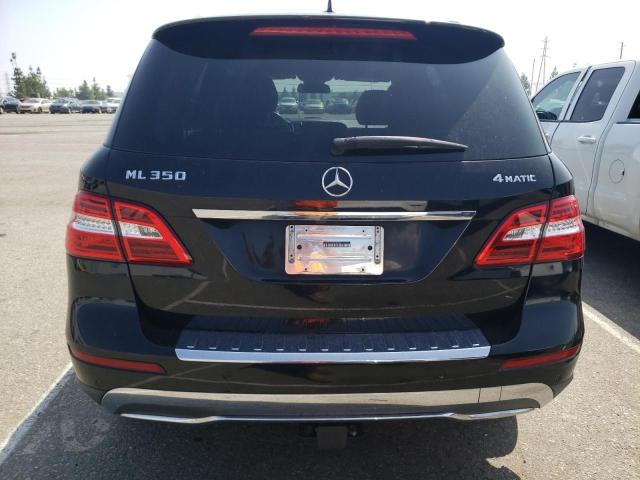 4JGDA5HB2CA086939 - 2012 MERCEDES-BENZ ML 350 4MATIC BLACK photo 6