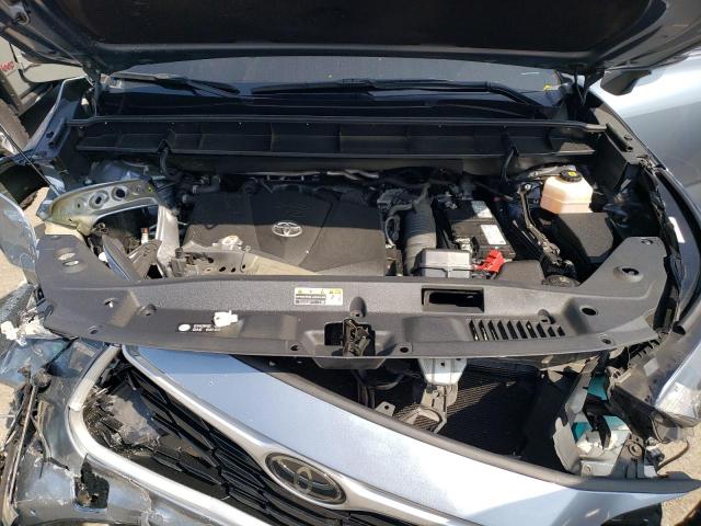 5TDGZRBH1LS005690 - 2020 TOYOTA HIGHLANDER XLE BLUE photo 11